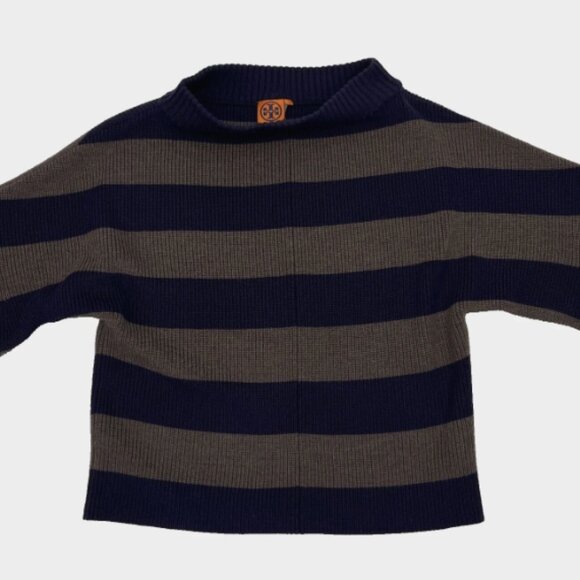 Tory Burch Striped 100% Wool Sweater - Picture 2 of 12